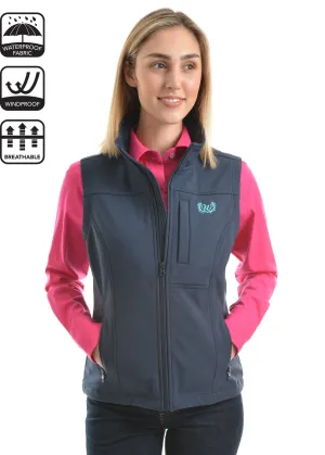 Wrangler Women's Logo Softshell Vest - Ink
