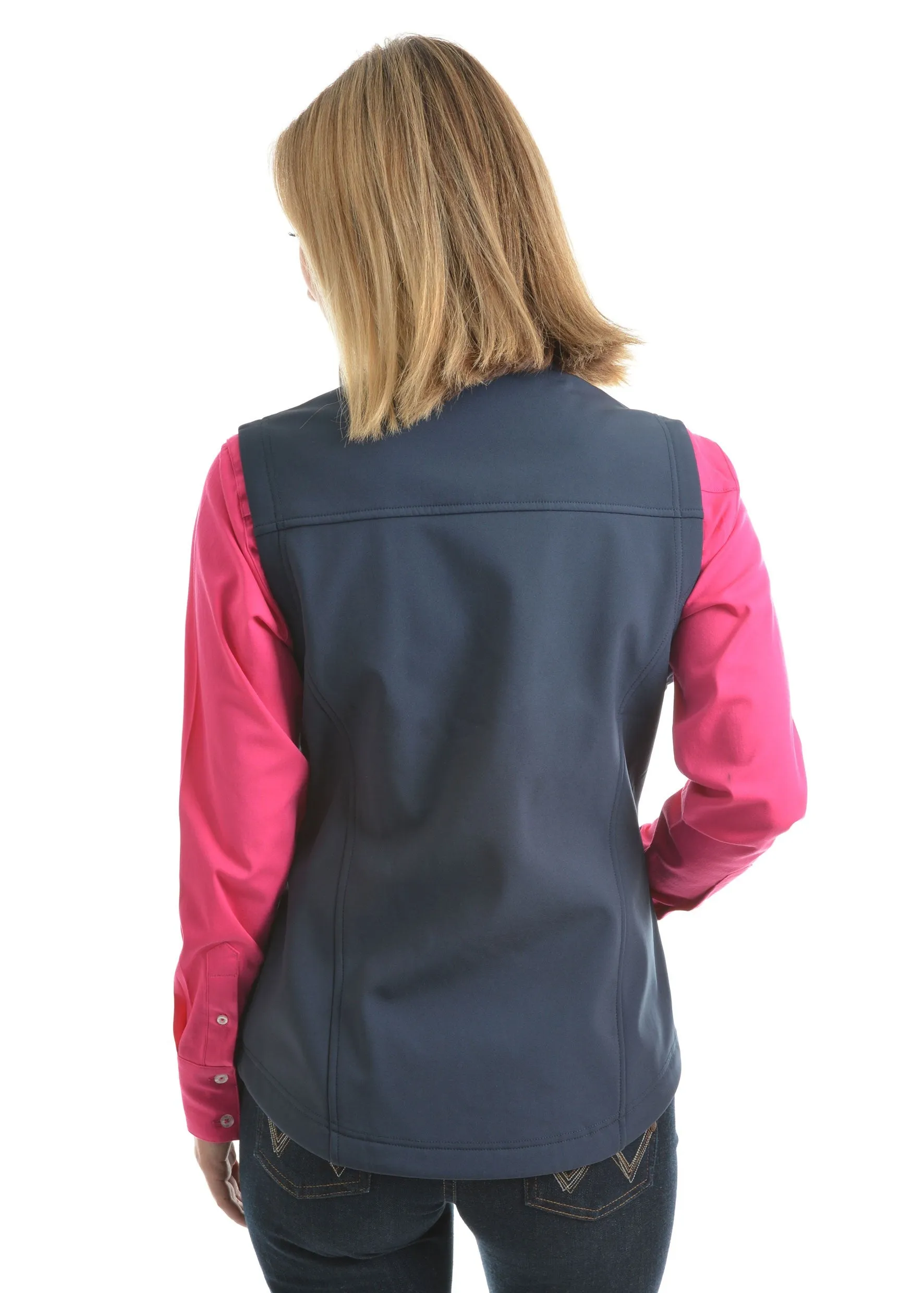 Wrangler Women's Logo Softshell Vest - Ink