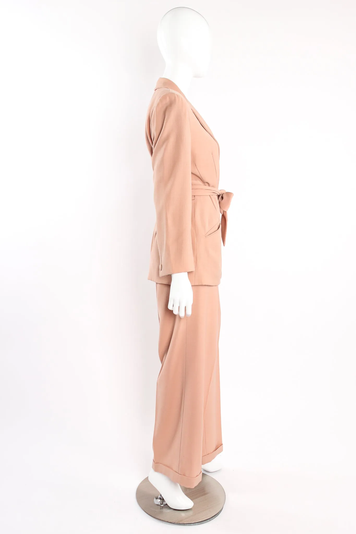 Wrap Tie Jacket & Pant Suit