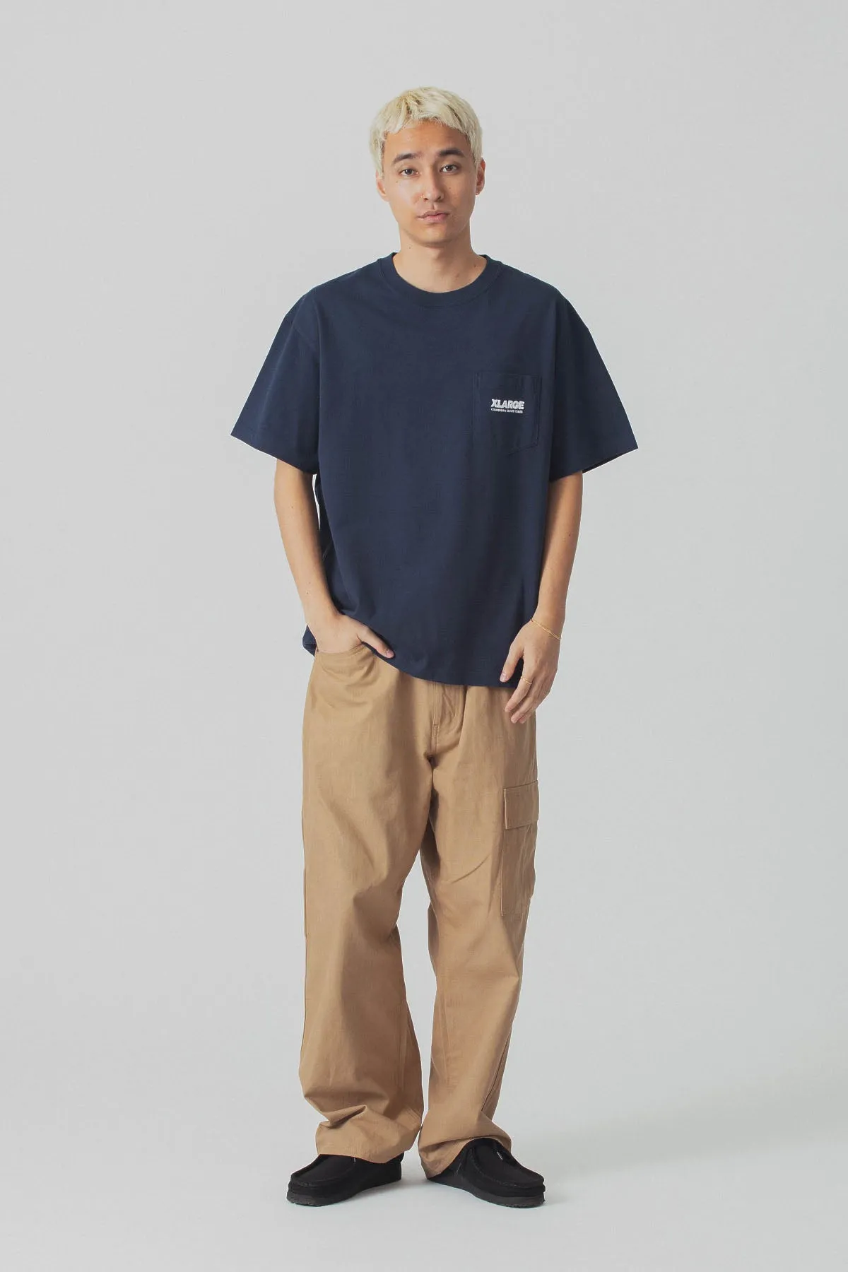 XLARGE x CSC POCKET TEE - NAVY
