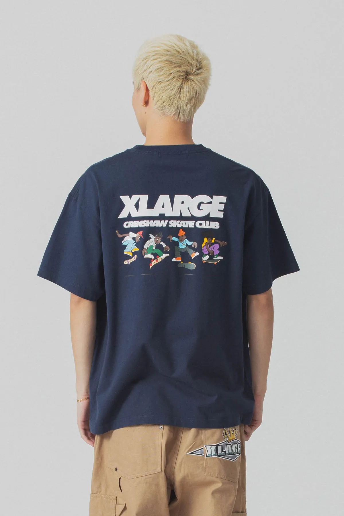 XLARGE x CSC POCKET TEE - NAVY