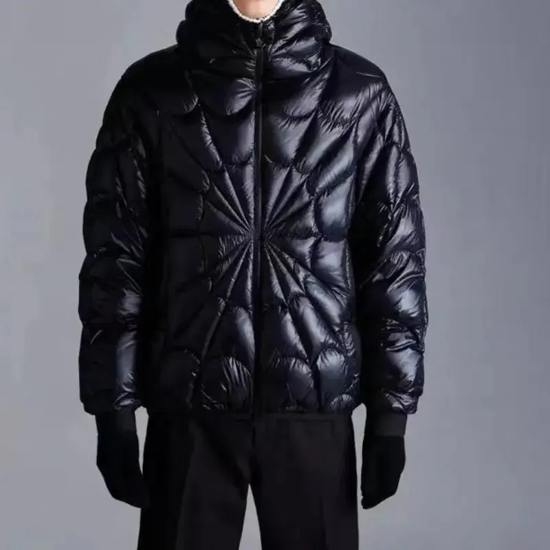 Y2K spider web style coat for Men
