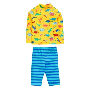 Yellow Dino-Roar! / Tropical Stripe Sun Safe Set