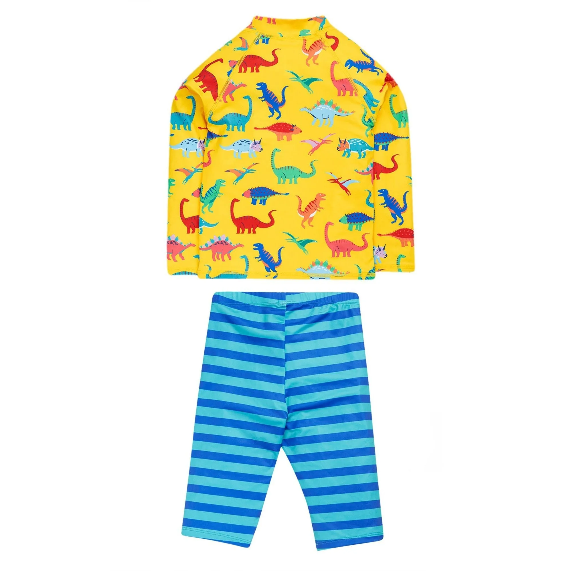 Yellow Dino-Roar! / Tropical Stripe Sun Safe Set