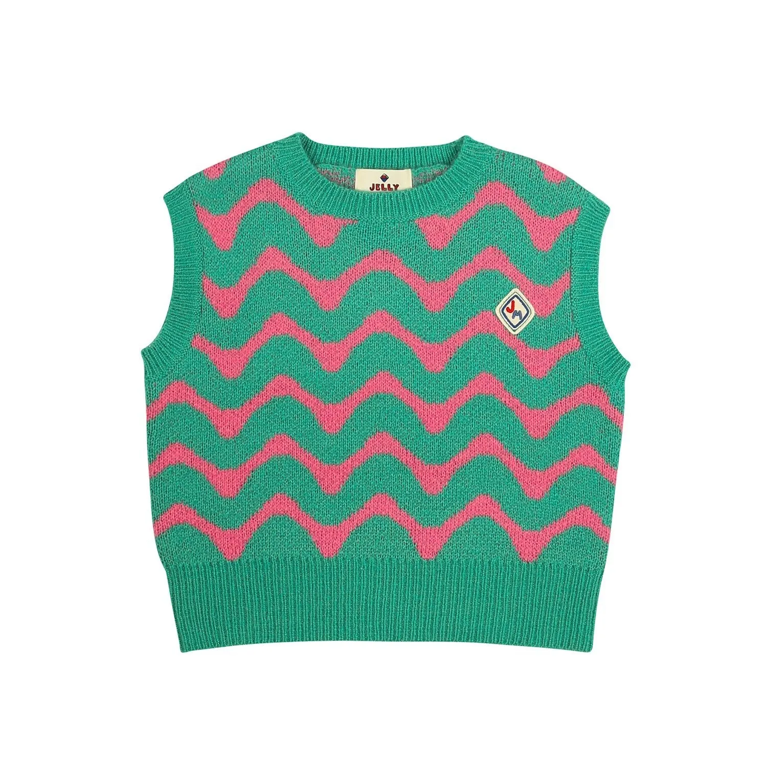 Zigzag Knit Vest by Jelly Mallow